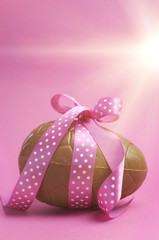 Large Happy Easter chocolate Easter egg