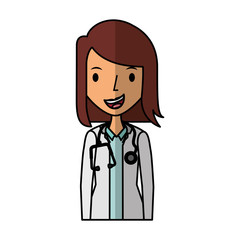 Fototapeta premium professional doctor avatar character vector illustration design