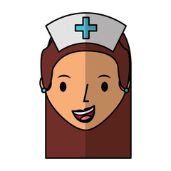 cute nurse avatar character vector illustration design