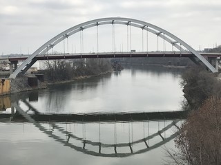 Bridge across the river in Nashville