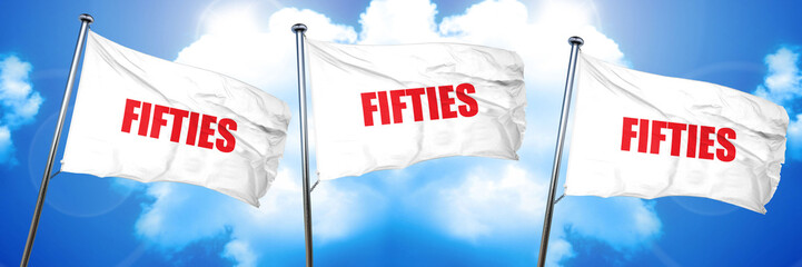 fifties, 3D rendering, triple flags
