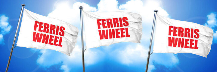 ferris wheel, 3D rendering, triple flags
