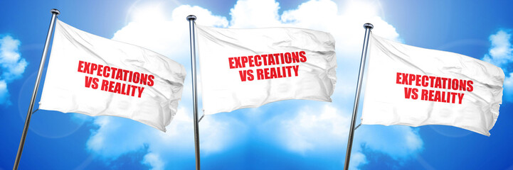 expectations versus reality, 3D rendering, triple flags