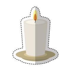 candle spa aroma therapy vector illustration design