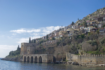 Kizil Kule (Red Tower) in Alanya, Antalya, Turkey