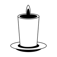 candle spa aroma therapy vector illustration design