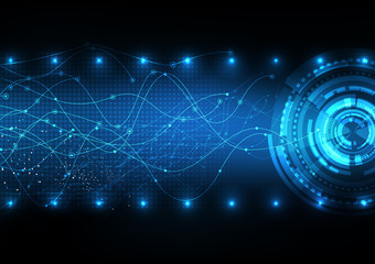 vector background abstract technology communication data Science