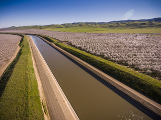 Aerial of California Adueduct