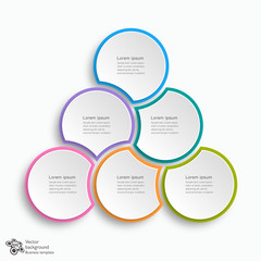 Business Chart Design 6-Step #Vector Graphic