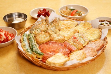 korean pancake mix plate