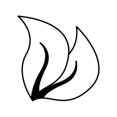 leafs plant natural icon vector illustration design