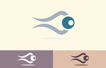 abstract eye vector logo