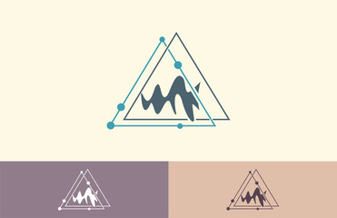 triangle mountain abstract logo