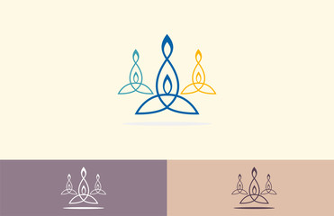 yoga abstract logo