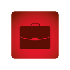 red square frame briefcase executive icon vector illustration