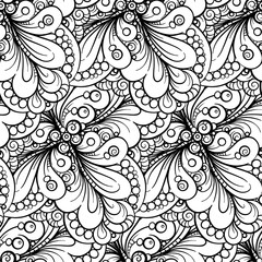 Fantasy decorative ornamental seamless pattern © sablegear