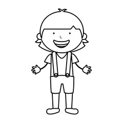 Obraz premium australian little boy character vector illustration design