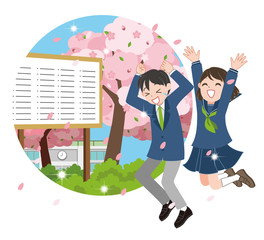 発表を見て喜ぶ学生たち