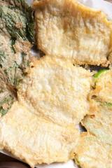 korean style fish pancake plate