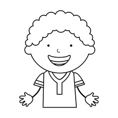 cute little boy character vector illustration design