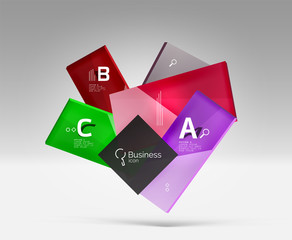 Futuristic abstract template