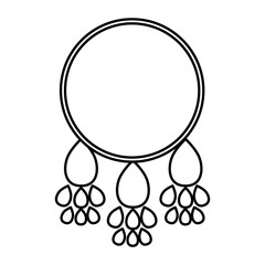 dream Catcher isolated icon vector illustration design
