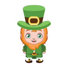 Cute little leprechaun illustration