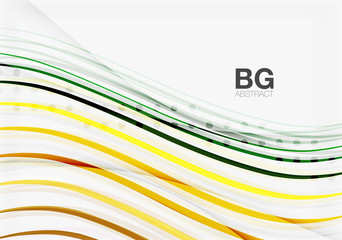 Thin lines wave abstract background