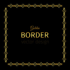 Golden square border