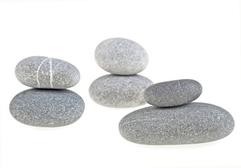 Fototapeta na wymiar Stones isolated on white background