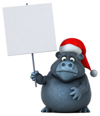 Fun gorilla - 3D Illustration