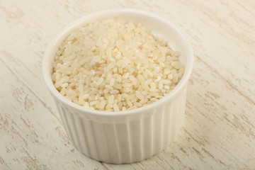 Raw rice heap