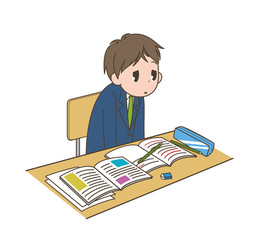 ボーっとする男子生徒