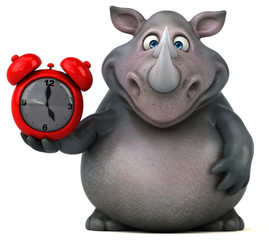 Naklejka premium Fun rhinoceros - 3D Illustration