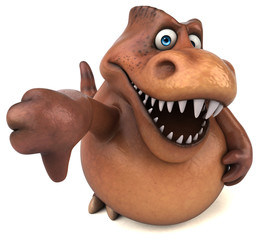 Fun Trex - 3D Illustration © Julien Tromeur