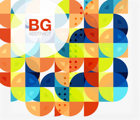 Modern geometric circle abstract background