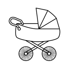 Fototapeta na wymiar baby cart isolated icon vector illustration design