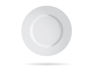 white plate mockup