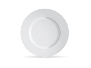 white plate mockup