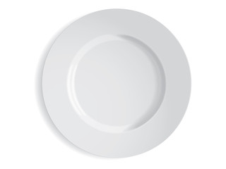 white plate mockup