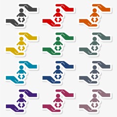 Logo of child care - Illustration