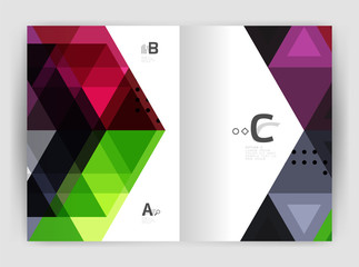 Fototapeta premium Modern business brochure or leaflet print cover template