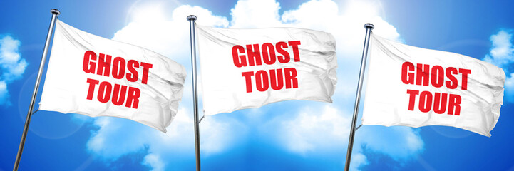ghost tour, 3D rendering, triple flags