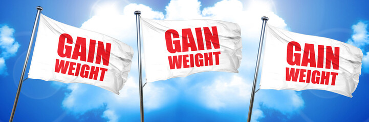 gain weight, 3D rendering, triple flags
