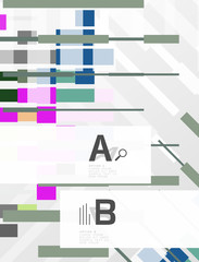 Geometrical abstract background with infographics