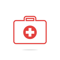 First aid kit outline icon