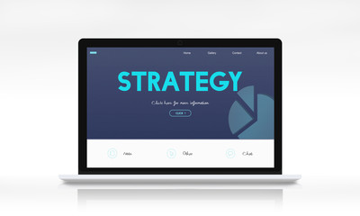 Strategy Performance Target Report Analytics Concept