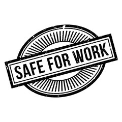 Safe For Work rubber stamp. Grunge design with dust scratches. Effects can be easily removed for a clean, crisp look. Color is easily changed.