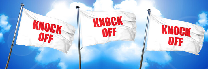 knock off, 3D rendering, triple flags