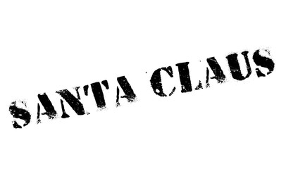 Santa Claus rubber stamp. Grunge design with dust scratches. Effects can be easily removed for a clean, crisp look. Color is easily changed.